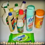 Easiest Self-Sufficiency Steps - make your own cleaners. Many are trying to practice self sufficiency these days. Come see how to save money on groceries, necessities, and make things yourself #TexasHomesteader
