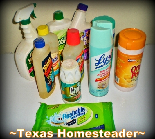 Lysol and other chemicals. #TexasHomesteader