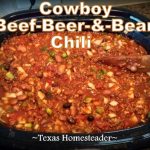 Hearty chili with beef, dark beer and black beans. We love hot soups during the cold winter months. Comfort food at its finest! Come see our favorite hot & hearty soup recipes. #TexasHomesteader