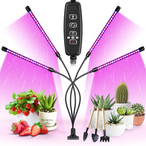 Clip-on grow light to help seeds get a healthy start as seedlings. #TexasHomesteader