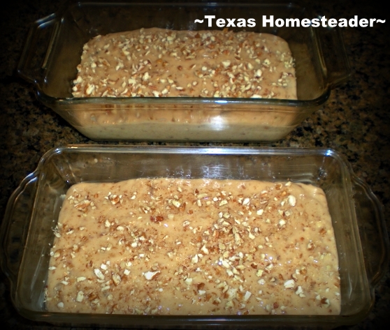 This healthier version of a favorite banana bread recipe replaces shortening with applesauce. #TexasHomesteader
