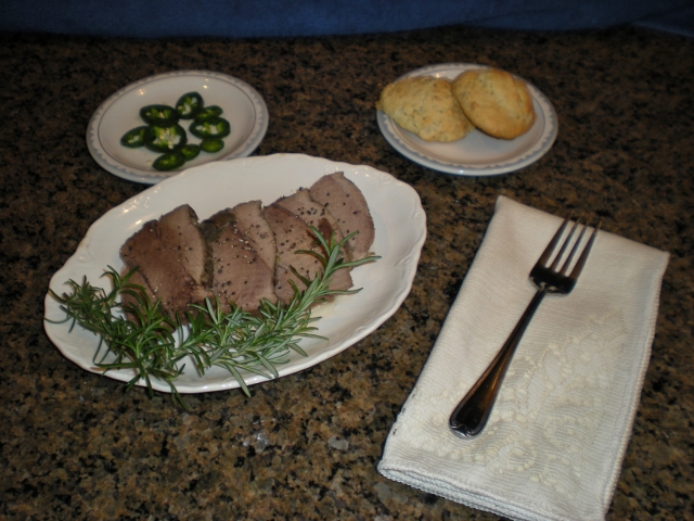 When my talented hunter-husband 'brings home the bacon', I pull out the slow cooker and make a delicious pork roast with red wine broth. #TexasHomesteader