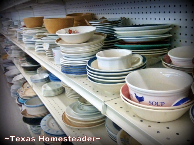 Taking household goods to a thrift store and also buying from a thrift store is a way to close the loop on charitable giving. #TexasHomesteader