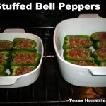 This simple stuffed pepper recipe makes a delicious meal. #TexasHomesteader