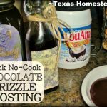 Make a quick no-cook drizzle frosting for sweet treats. #TexasHomesteader