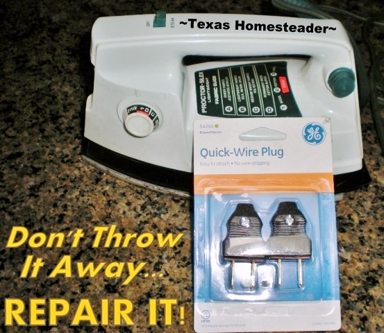 It's easy to throw out your worn whatsit and buy another one, but it's more environmentally friendly to fix it. Thankfully it's easy & inexpensive too! #TexasHomesteader