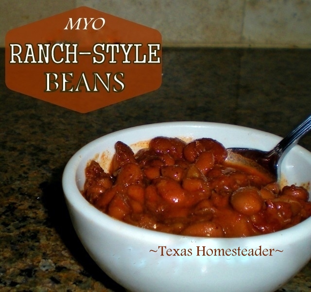 A few seasonings into plain cooked pinto beans makes zesty Ranch-Style Beans. I cooked a whole 2-lb bag of dry pinto beans in my Instant Pot. But we enjoyed them several different ways so we never got bored. #TexasHomesteader