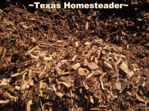 Wood mulch over cardboard. 5 frugal things we did to save money this week - self isolation edition. #TexasHomesteader