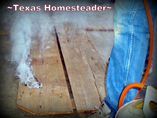 We made our beautiful headboard using reclaimed lumber from our 1880's barn. Rustic, Shabby Chic, Meaningful & Absolutely BEAUTIFUL! #TexasHomesteader