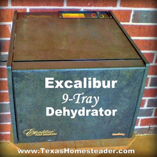 Excalibur 9-tray food dehydrator. #TexasHomesteader