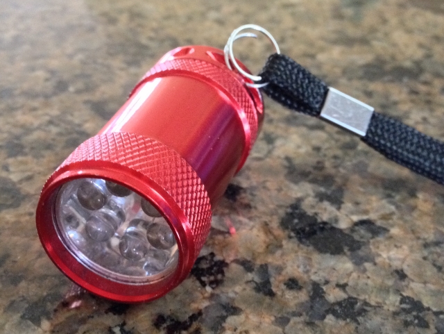 LED Flashlight for emergency storm shelter. #TexasHomestaeder