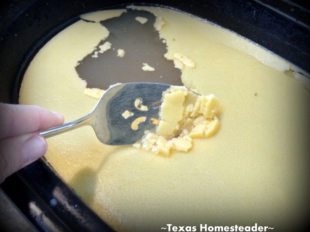 scrape fat layer from cooled broth. Preserve your homemade broth. Use a pressure canner when canning broth. It's easy and your reward is jars of homemade broth for months #TexasHomesteader