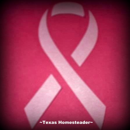 Pink ribbon breast cancer survivor. #TexasHomesteader