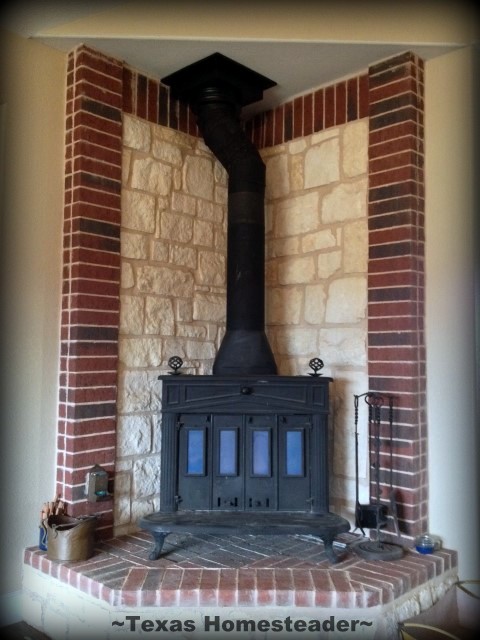 Cleaning The Chimney: It's important to clean flammable creosote from your chimney each year, we cleaned our own for the first time! #TexasHomesteader