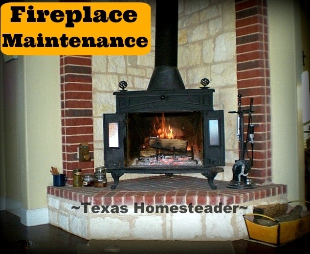 Cleaning The Chimney: It's important to clean flammable creosote from your chimney each year, we cleaned our own for the first time! #TexasHomesteader