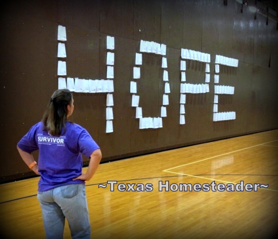 Relay for Life - A Personally Meaningful Event for me. Why Do I Do It?? HOPE! #RelayForLife - #CancerSucks - #WalkForACure - #TexasHomesteader