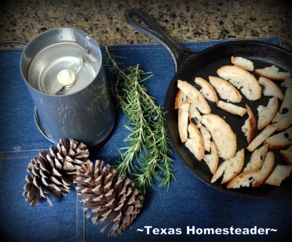 Making your own breadcrumbs is not only an inexpensive alternative to store bought, but super quick & easy too. See how. #TexasHomesteader