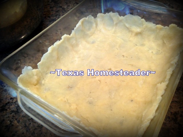 Chicken Pot Pie from scratch using leftover Chicken. I Made The Pie Crusts & Cream Of Chicken Soup From Scratch Too. Easy & DELICIOUS! #TexasHomesteader