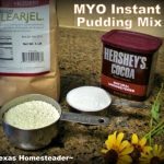 A simple dry instant chocolate pudding mix. #TexasHomesteader