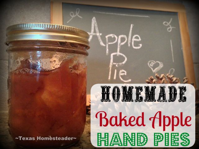 Homemade baked apple hand pies for individual servings of apple pie. #TexasHomesteader