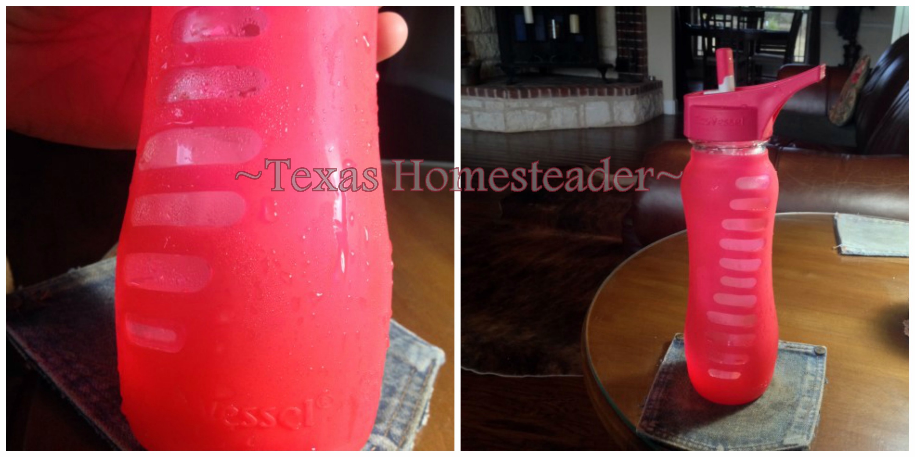 Condensation issue. I hate plastic, and I hate disposable water bottles or cups. I'm reviewing a 60% Recycled GLASS reusable water bottle - see what I found. #TexasHomesteader