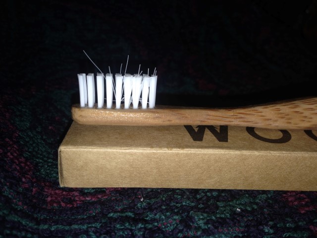 Bamboo toothbrushes often have bristles that come off when you're brushing your teeth. #TexasHomesteader