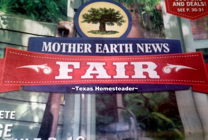 Mother Earth News Fair publication picked up during our trip. #TexasHomesteader