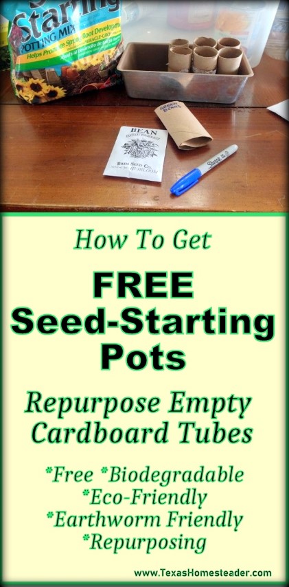 How to make Seed Starter Pots Reusing Toilet Paper Tubes 