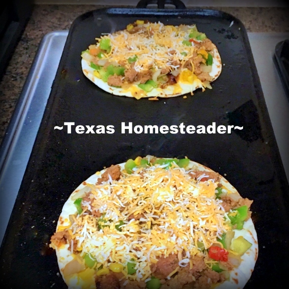 Leftover meatloaf is versatile! I'll make sure it's not wasted by remaking it into something new and delicious - quesadillas! #TexasHomesteader