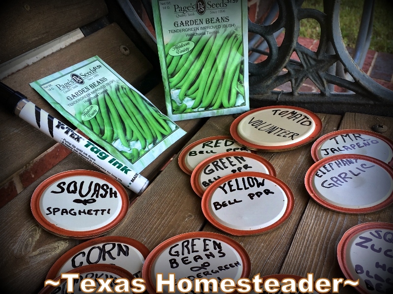 I've found a cute and easy way to repurpose an item I already have in my home to use as veggie plant markers in my vegetable garden. #TexasHomesteader