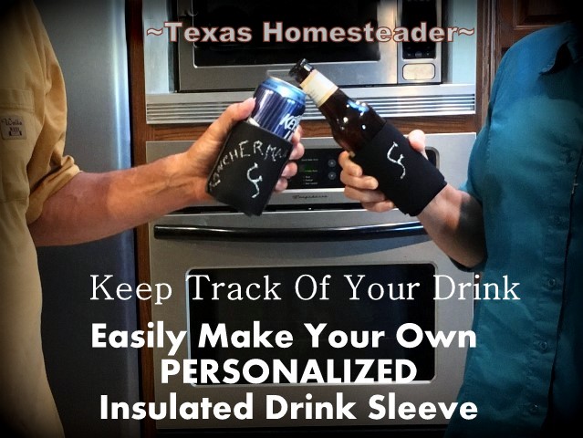 You set your drink on the table and then forget which one is yours, so you get a fresh drink, what a waste! Here's how I battle that! #TexasHomesteader