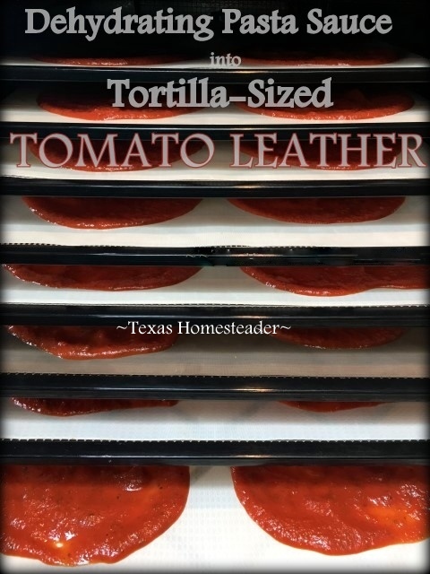 Recently I had leftover pasta sauce so I decided to make some tortilla-sized pizza leather. I'll use them on our tortilla pizzas! #TexasHomesteader