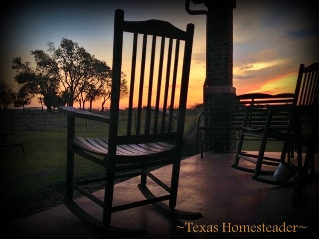 Early morning coffee watching the Northeast Texas sunrise from our back porch. #TexasHomesteader