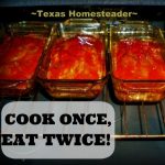 When financial hardship hits we're specifically mindful of wasted food. I cook several meatloaves in the oven at one time and freeze the excess. #TexasHomesteader