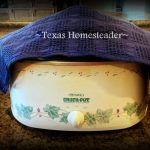 Homestead hack: Cover slow cooker to make it more efficient while cooking. #TexasHomesteader