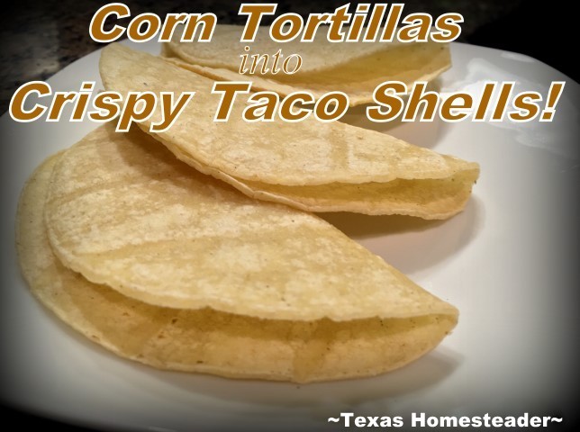 Do you hate to waste money on hard, stale taco shells? Check out this easy Crispy Baked Taco Shells Homestead Hack & make your own! #TexasHomesteader