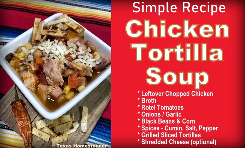 Simple Tortilla Soup Recipe in a Mason Jar