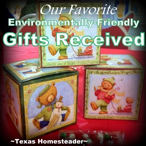 We received thoughtful low-waste Christmas gifts that were also environmentally friendly. Come see what we got! #TexasHomesteader