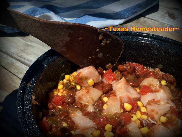 Here in NE Texas I want to keep cooking heat & humidity outside. So I cooked my SW Chicken with seasoned brown rice in my solar oven! #TexasHomesteader