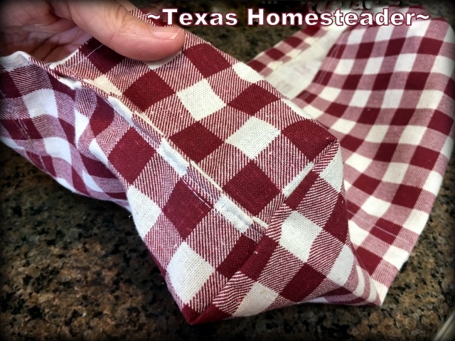 I used some fabric from a thrift store and some cotton cording to make a cute clothespin apron. It was an awesome gift! #TexasHomesteader