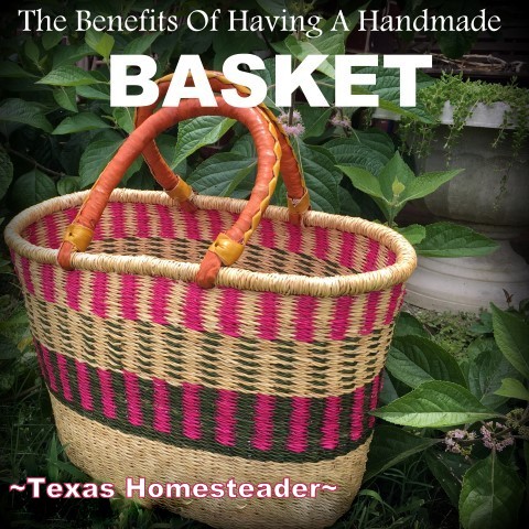 Hand-made Market Basket an eco-friendly choice.