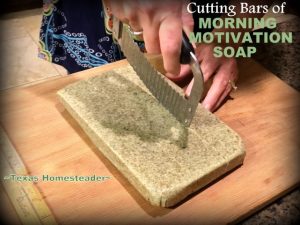 This is a very easy recipe for a good homemade cold process soap. Morning-Motivation Mint Cold-Process Soap - Refreshing! #TexasHomesteader