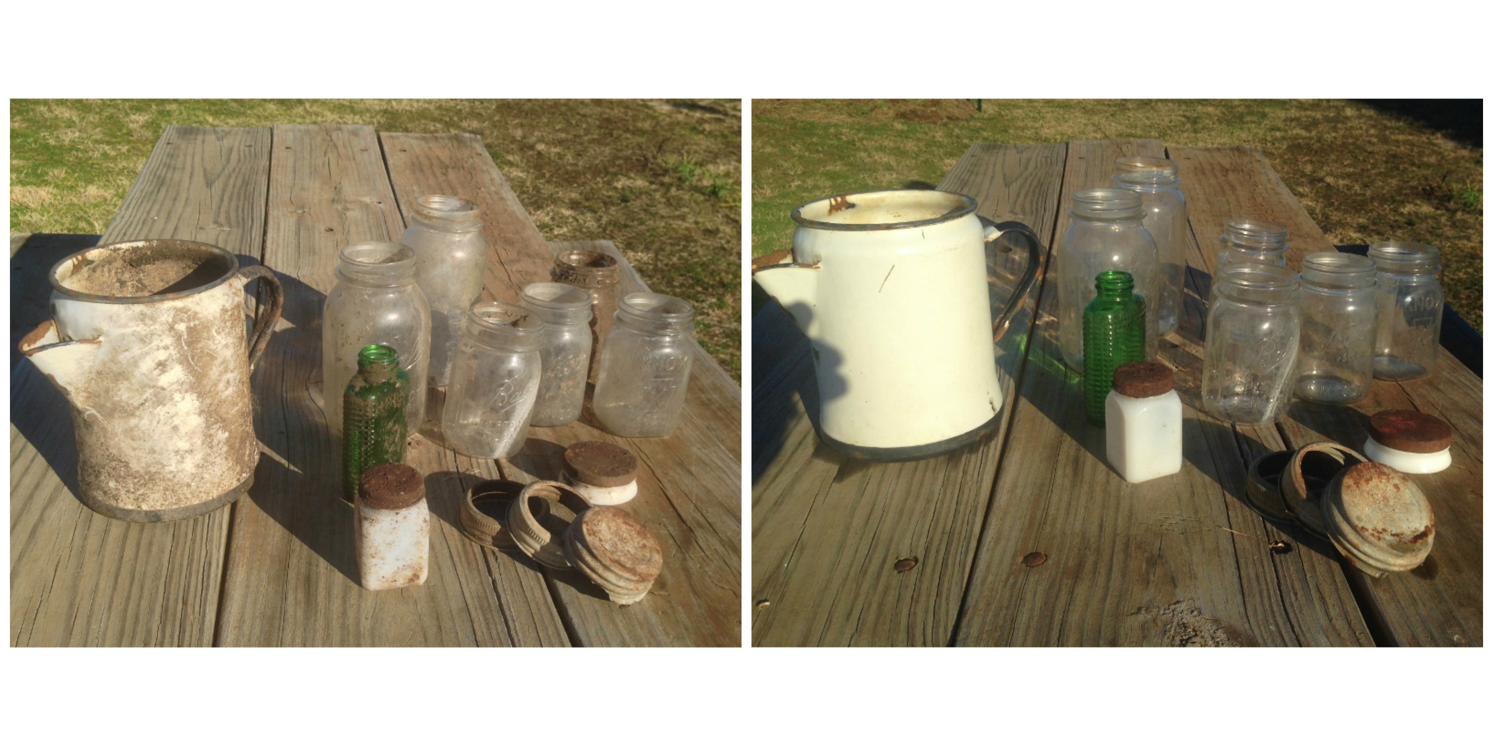 You can use an old or repurposed canning jar to make an adorable rustic country flower vase. I love it, and it's so easy to do! #TexasHomesteader