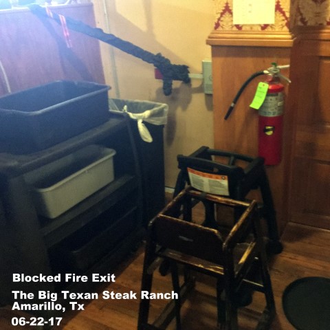 A Blocked Fire Exit? Wherever you are, in any restaurant - if you SEE something SAY SOMETHING! The Life You Save Could Be Yours! #TexasHomesteader