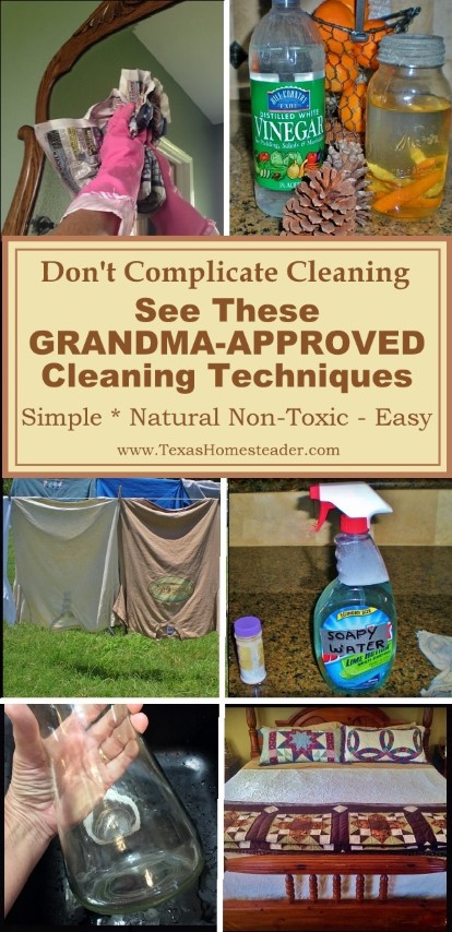 https://texashomesteader.com/wp-content/uploads/2017/09/Grandma-Approved-Cleaning-Techniques-simple-clean-non-toxic-COLLAGE-TexasHomesteader.jpg