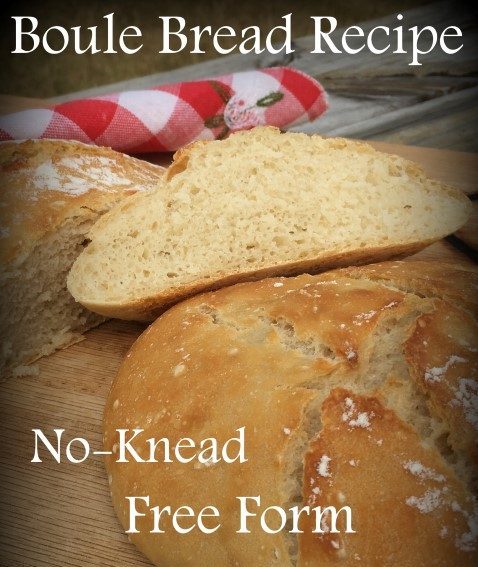 I made Boule, an easy no-knead and free-form bread recipe. It was easy & much less hands-on than other breads I've made. And delicious! #TexasHomesteader