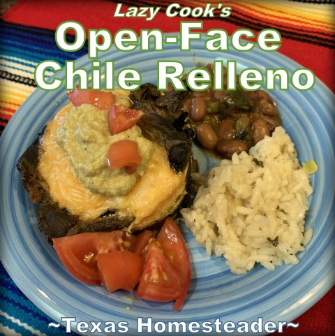 I love chile relleno, but it's more work in the kitchen than I want. Come see my lazy cook's version of chile relleno, baked into single-serve cups! #TexasHomesteader
