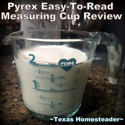 I'm reviewing the new Pyrex easy-to-read measurements measuring cup. It's a helpful kitchen tool but is it all it's cracked up to be? Come see #TexasHomesteader