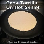 Homemade Corn Tortillas! As I stood in the store looking at that handful of corn tortillas sold in a plastic bag I wondered, "Should I make these myself?" Easy, delicious, cheap and waste-free! #TexasHomesteader