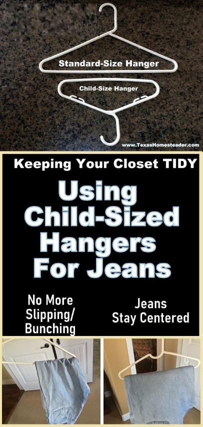 Easily Keep Jeans On The Clothes Hanger